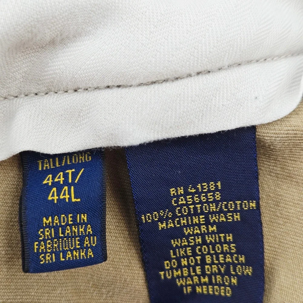 Polo Ralph Lauren Khaki Chino Shorts Tan Big‎ & Tall Size 44T / 44L